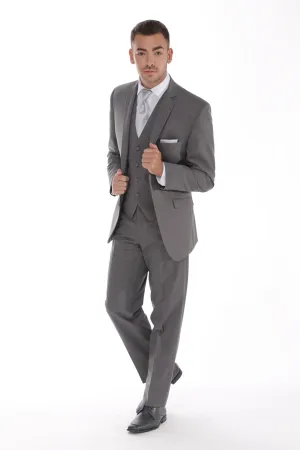 Steel Grey Moda Modern Fit Suit by Jean Yves