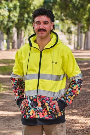 Swoopy Bois Yellow Hi Vis Hoodie