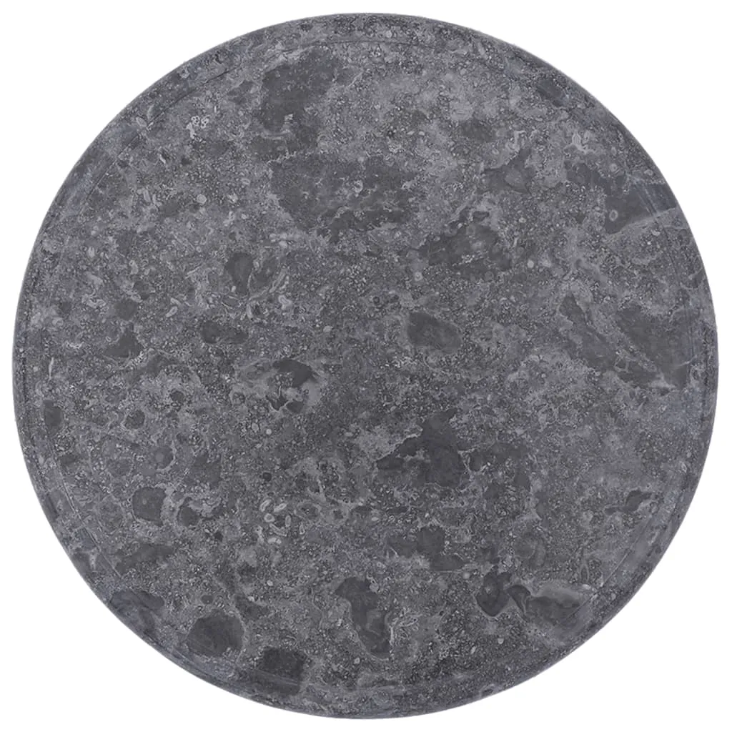 Table Top Grey Ø40x2.5 cm Marble