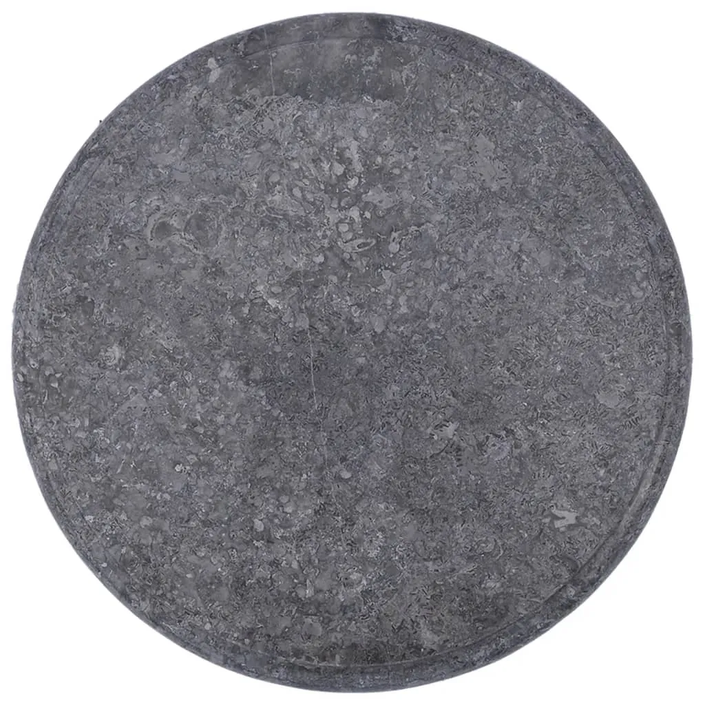 Table Top Grey Ø40x2.5 cm Marble