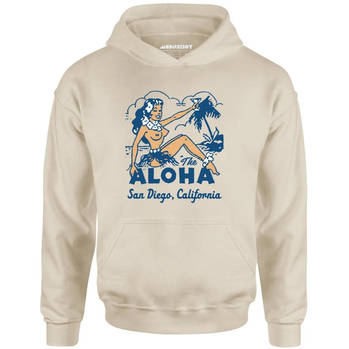 The Aloha - San Diego, CA - Vintage Tiki Bar - Unisex Hoodie