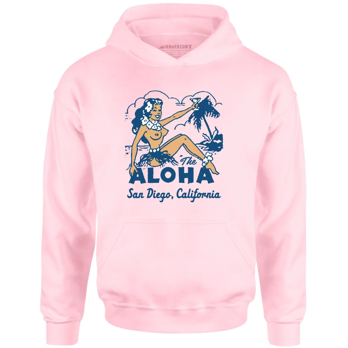 The Aloha - San Diego, CA - Vintage Tiki Bar - Unisex Hoodie