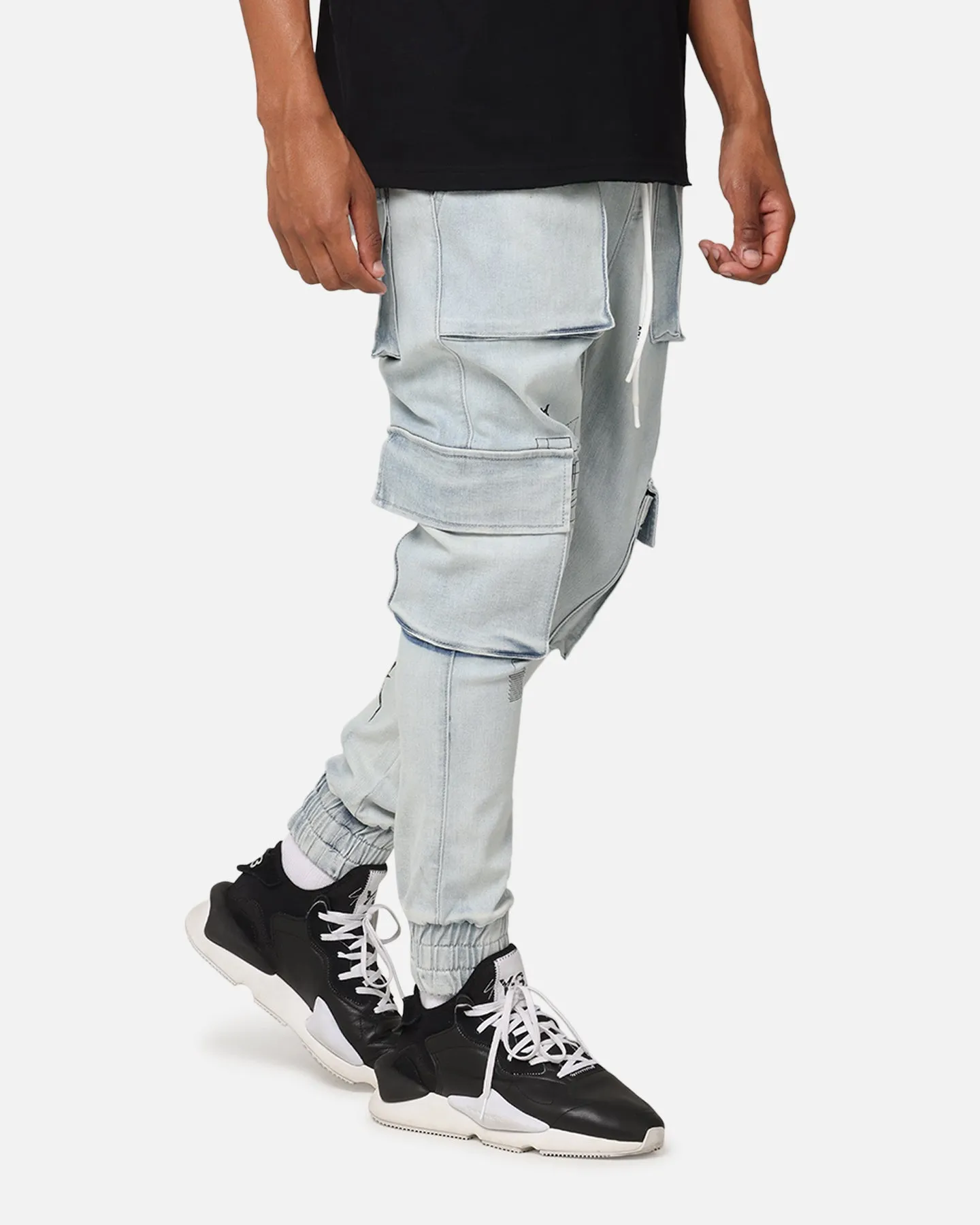 The Anti Order Blueprint Denim Joggers Superwash Blue