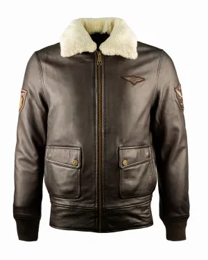 TOP GUN® AVIATOR LUXURY LEATHER BOMBER