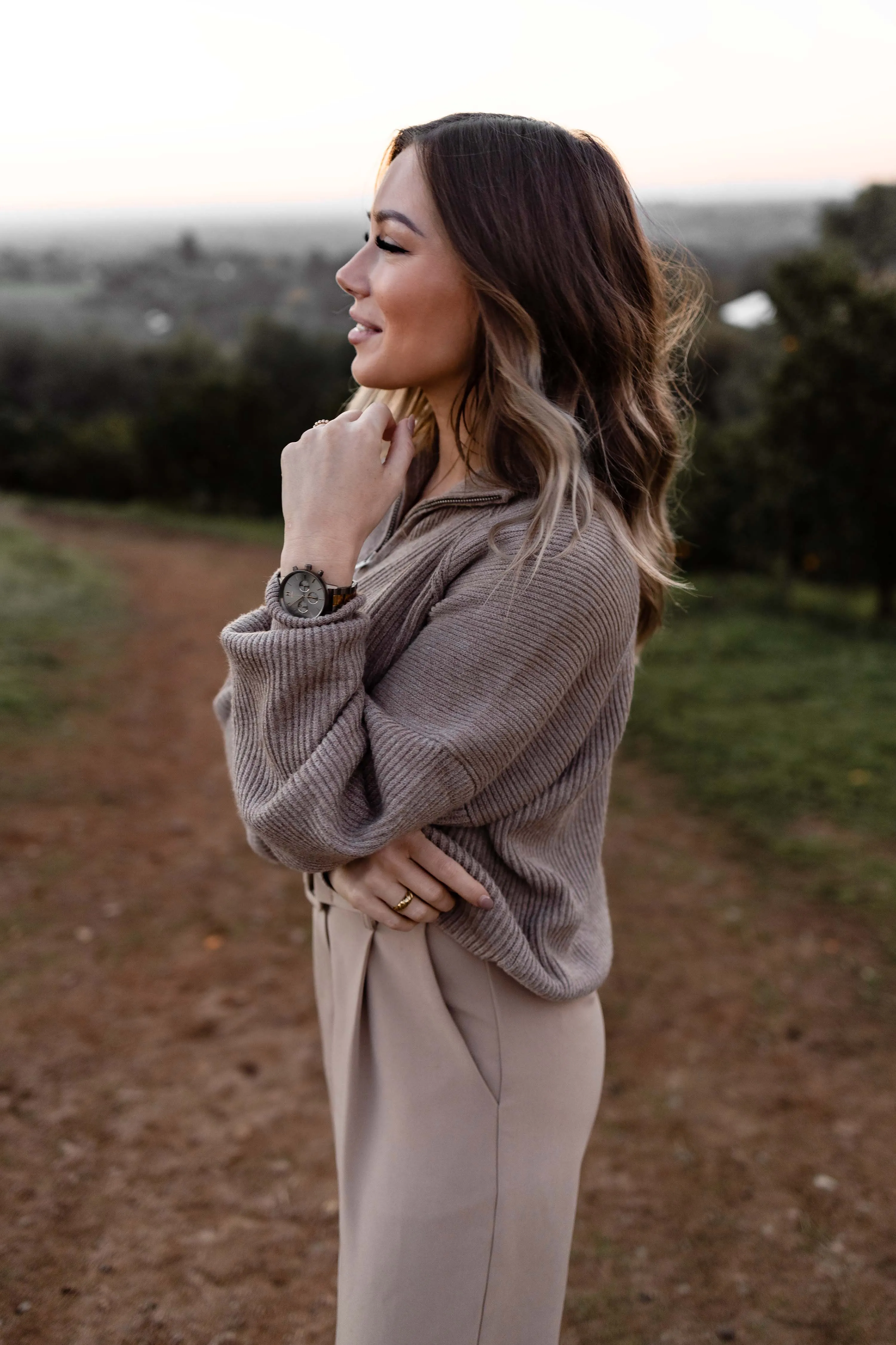 Trend half zip sweater