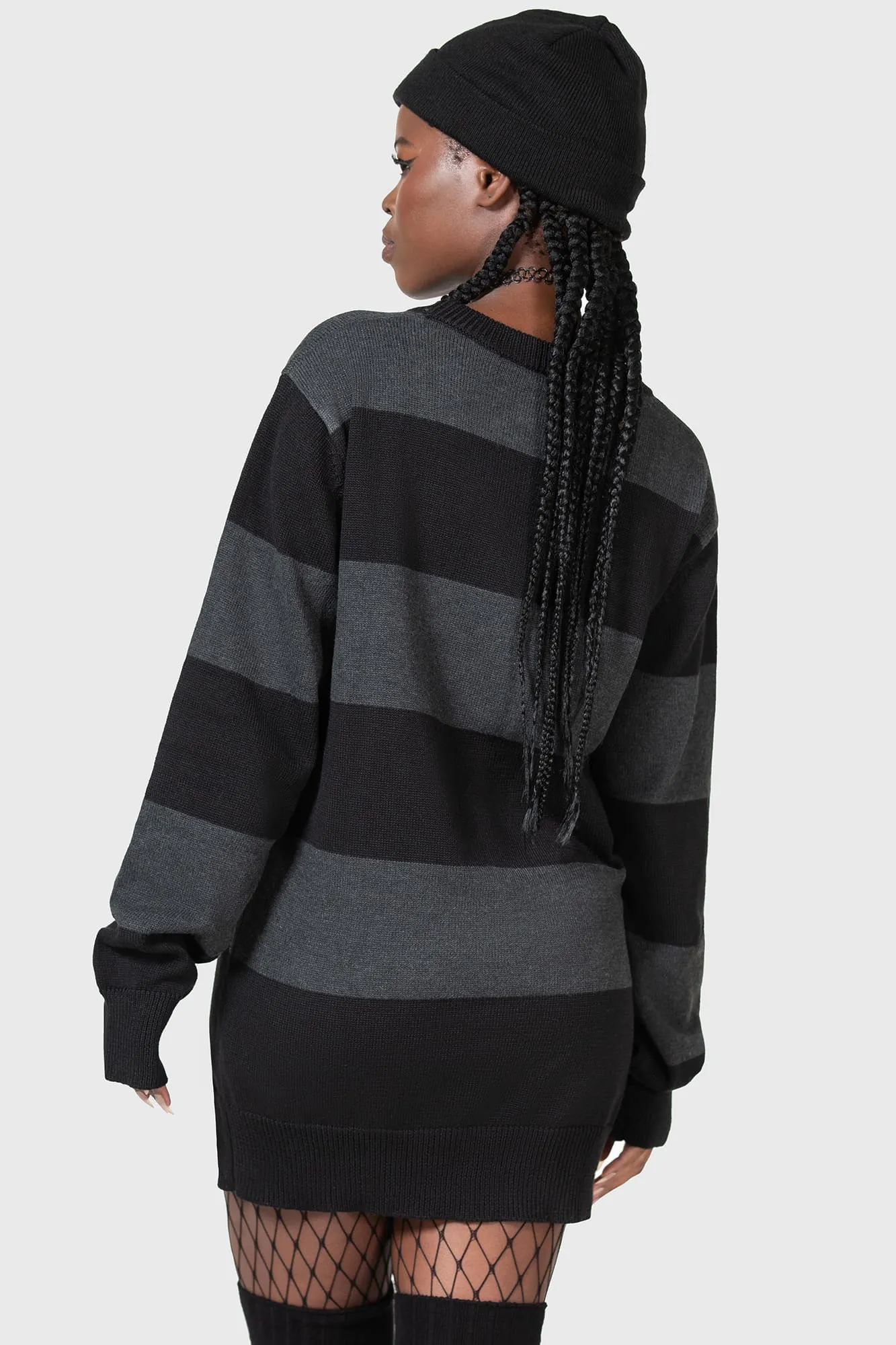 Vampurr Stripe Sweater [GREY]