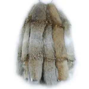 Western Heavy Coyote Skin Parka Strip