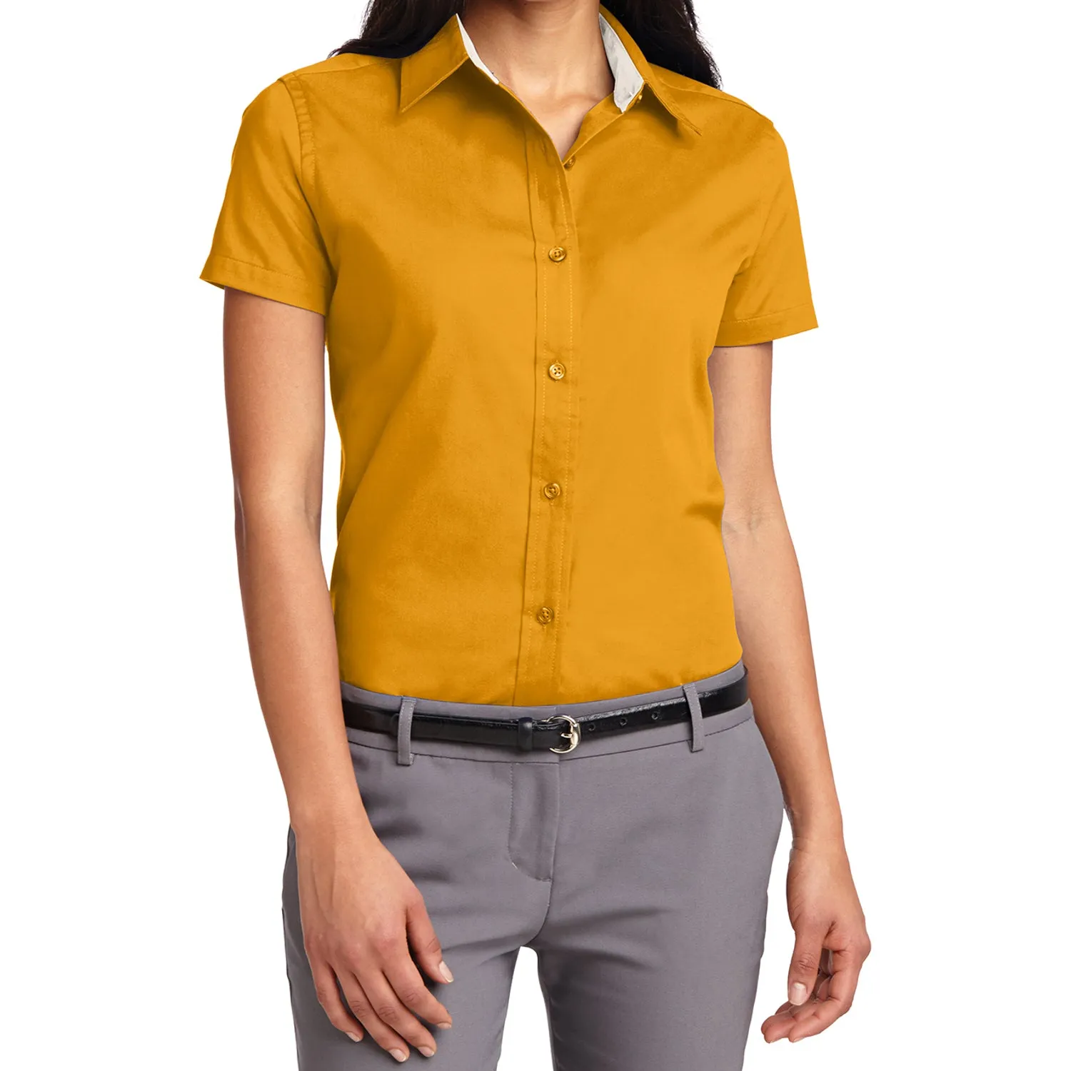 Women's Comfortable Short Sleeve Easy Care Shirt