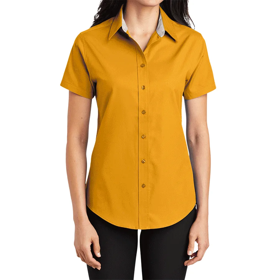 Women's Comfortable Short Sleeve Easy Care Shirt