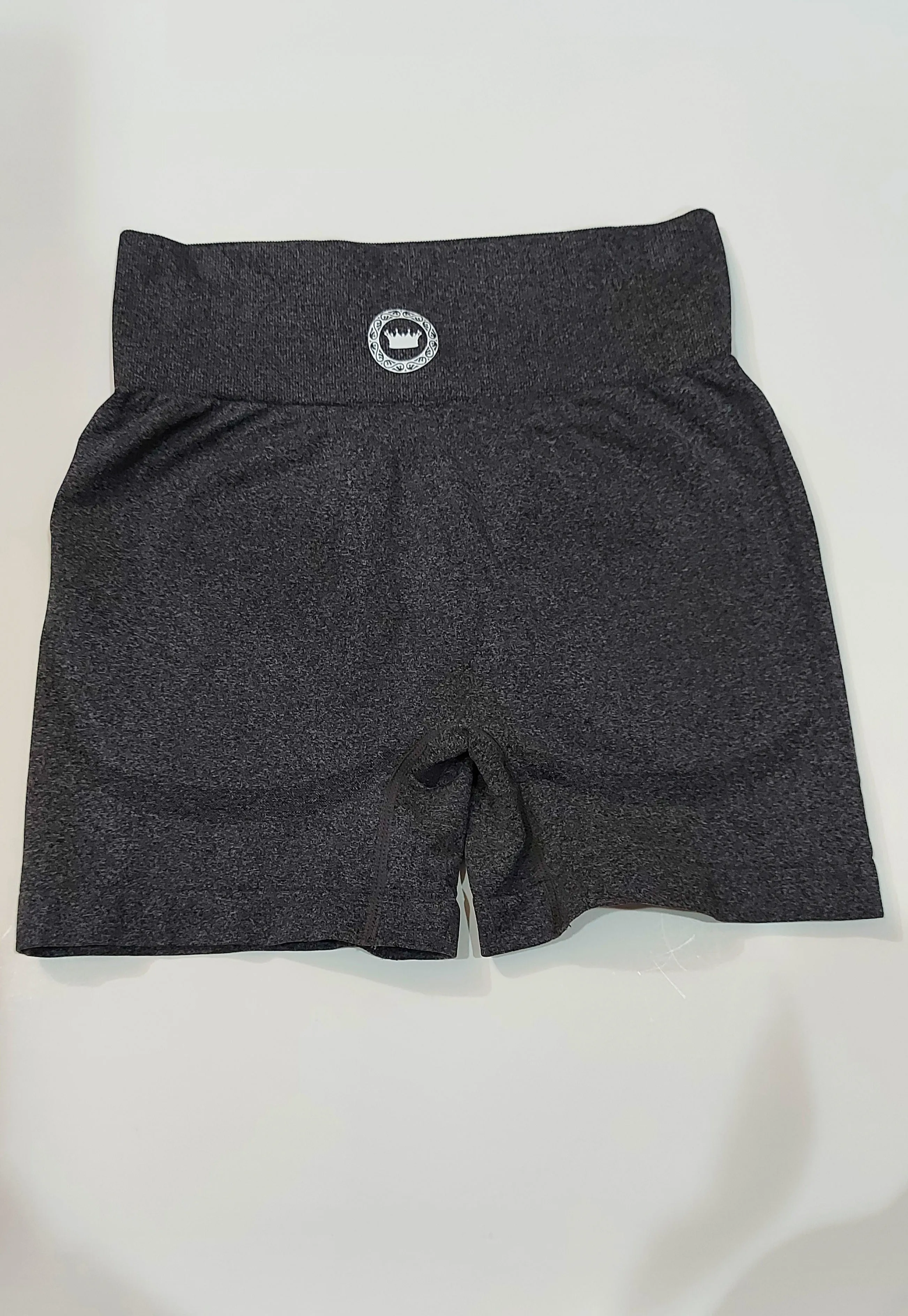 Women’s Sky Blue and Charcoal Firemix Seamless Shorts