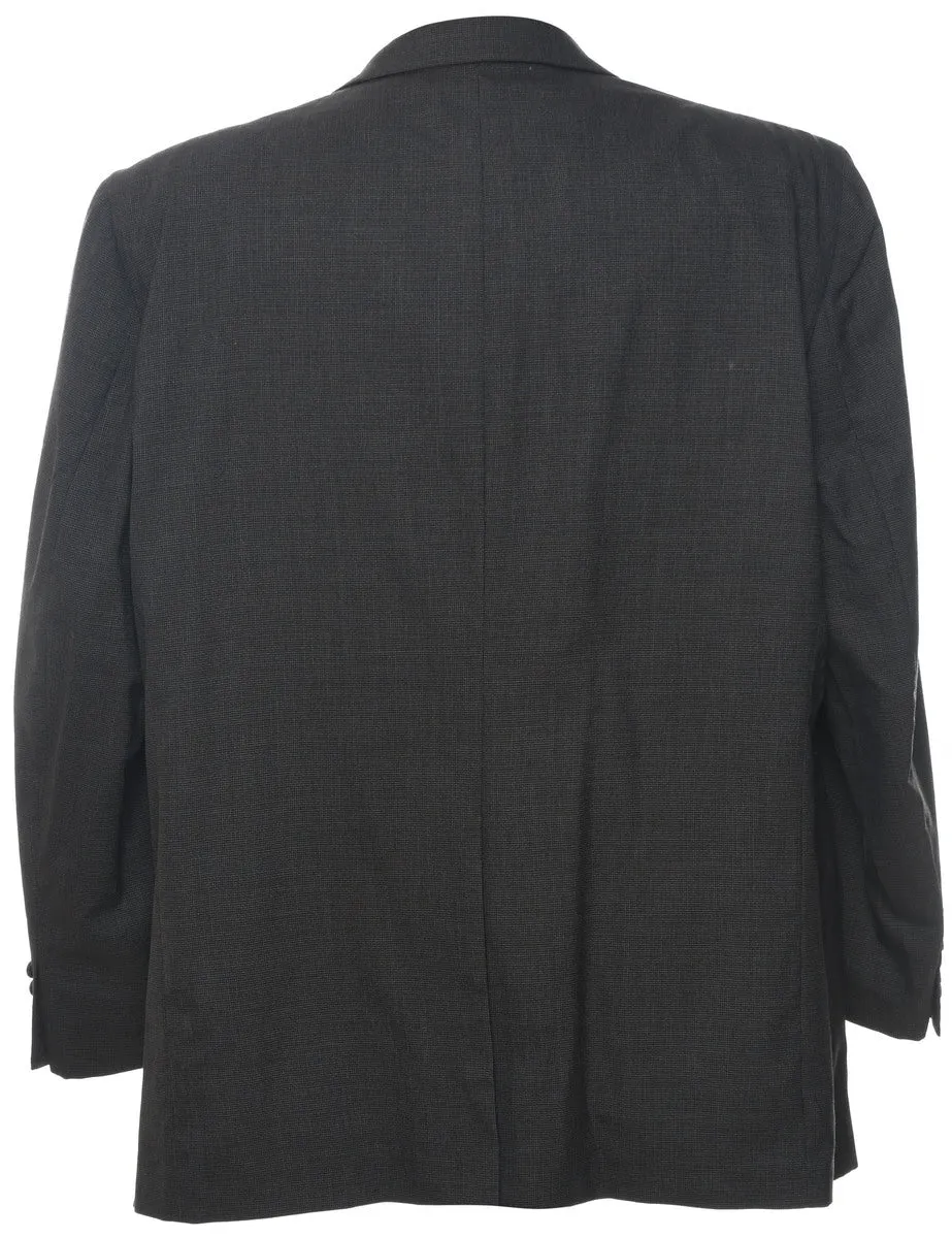 Wool Grey Classic Blazer - L